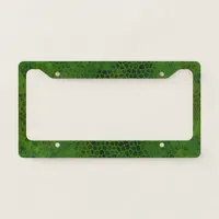 Green Dinosaur Hide License Plate Frame