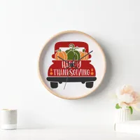 Thanksgiving Truck Clock