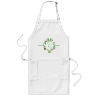 Lucky charms monogram st. patrick's crest Apron