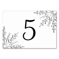 Winter Snowflakes Table Numbers