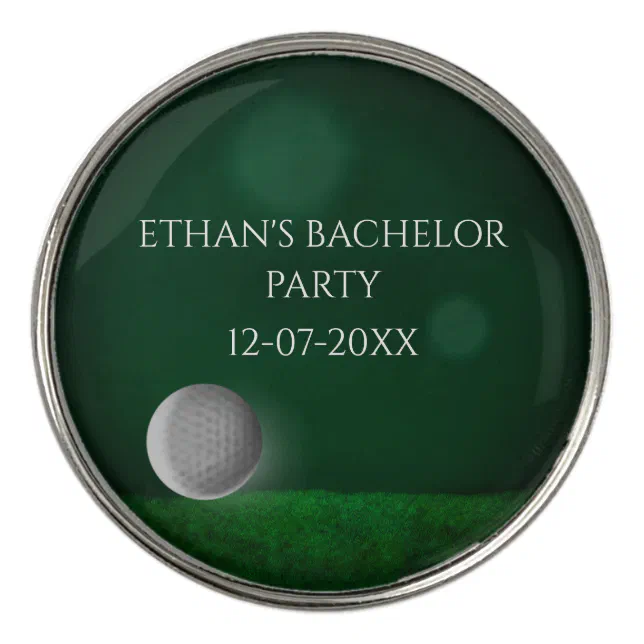 Golfer Golf Bachelor Party - Green golf course Golf Ball Marker