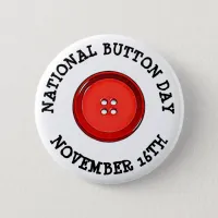 National Button Day November 16th Funny Holiday