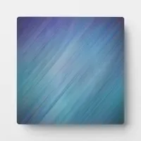 Diagonal Blue Rain Plaque