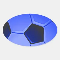 American Soccer or Association Football Oval Sticker