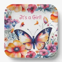 Butterfly Themed Girl's Baby Shower