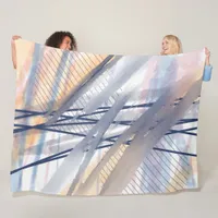 Modern Contemporary Abstract  Fleece Blanket