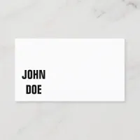 Plain businesscards business card