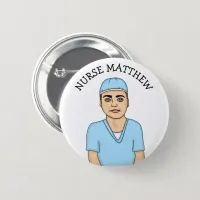 Personalized Nurse's Name Badge   Button