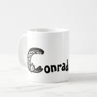 Mug - Name with Initial Cat Letter C