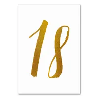 Table Numbers - Casual Brush Script Typography -18