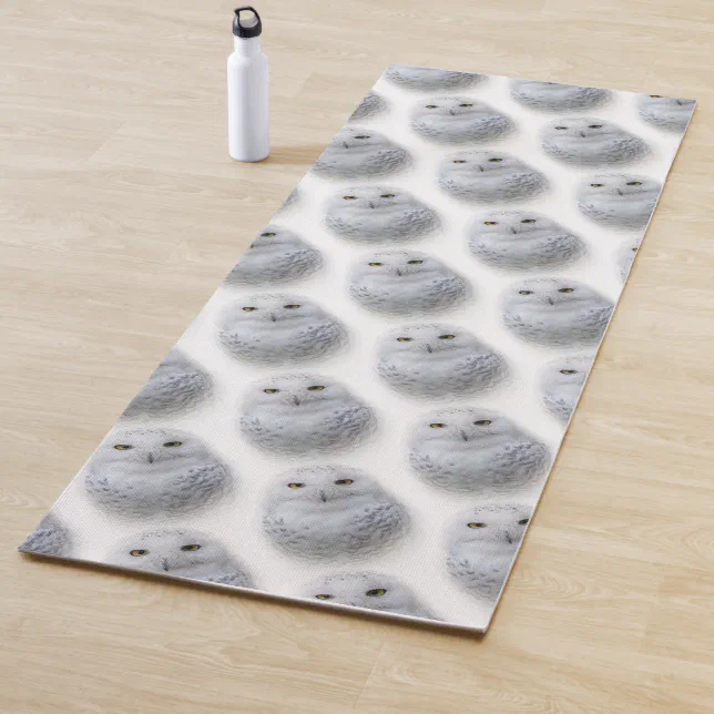 Beautiful, Dreamy and Serene Snowy Owls Yoga Mat