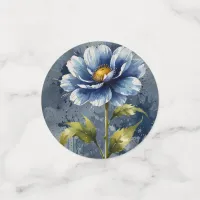 Blue flower watercolour pattern confetti