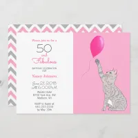 50 And Fabulous 50th Birthday Invitation