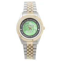 Elegant 20th Emerald Wedding Anniversary Watch