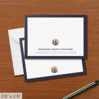 Professional Gold Logo Business Note Card