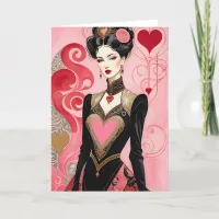 Valentine Pink Heart Dress Lady Announcement