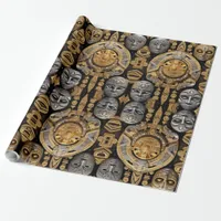 Ancient Elegance: Celtic & Egyptian Fusion Wrapping Paper