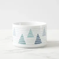 Christmas trees with beads strings pattern bowl