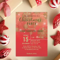 Red Winter Corporate Christmas Party Invitation