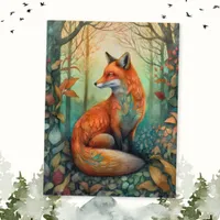 Boho Fox  Postcard