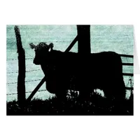 Grunge Cow Silhouette All Occasions 