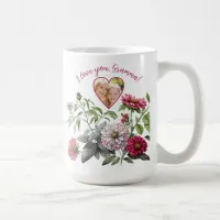 Magenta Accent Floral Mother's Day Photo Coffee Mug