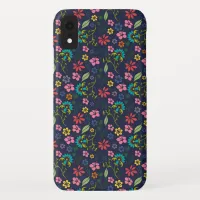 Girly Colorful Boho Spring Flowers iPhone XR Case