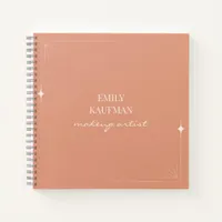 Minimalist Professional Makeup Artist Business Notebook