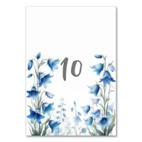 Bluebells Foral  Table Number