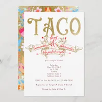 Taco Bout Perfect Couple Love Fiesta Couple Shower Invitation