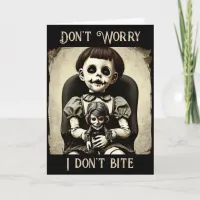 Don't Worry, I Don't Bite ... Much | Halloween Card