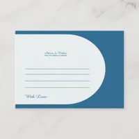 Bridal Wedding Advice Enclosure Card