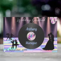 Customizable Disco Wedding  Guest Book