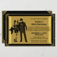 Budget Roaring 20 Flapper Girl Gangster Invitation