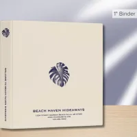 Elegant Tropical Hospitality Welcome Binder