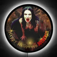 Screaming Vampire Happy Halloween Suckers! ID980 LED Sign