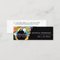 Black African Woman Square Business Card