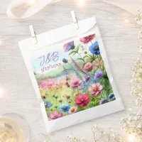 Personalized Floral Wedding Personalized Favor Bag