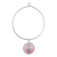 Personalized Easter Bunny Girl's Name   Bangle Bracelet