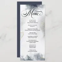 Modern Abstract Black & White Watercolor  Menu