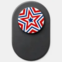 Red White Blue July 4th Patriotic Star PopSocket