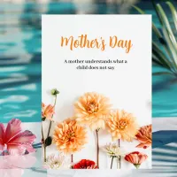 Mother's Day  with Flower Greeting Card