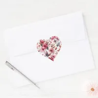 Cherry Blossom Heart Sticker