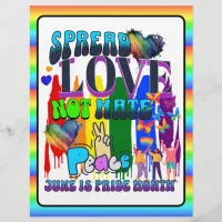 Pride | Spread Love Not Hate Flyer