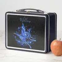 Personalized Lunar Moth Metal Lunch Box