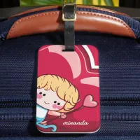 Cute Cupid Luggage Tag