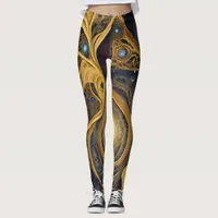 Aztec art,  vibrant, reflecting the culture leggings