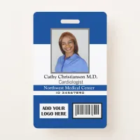 Doctor Name Photo Logo Badge Scanner Code