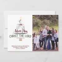 Christian Christmas Carol Typography Holiday Photo