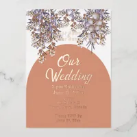 Minimalist Elegant Chic Foil Invitation